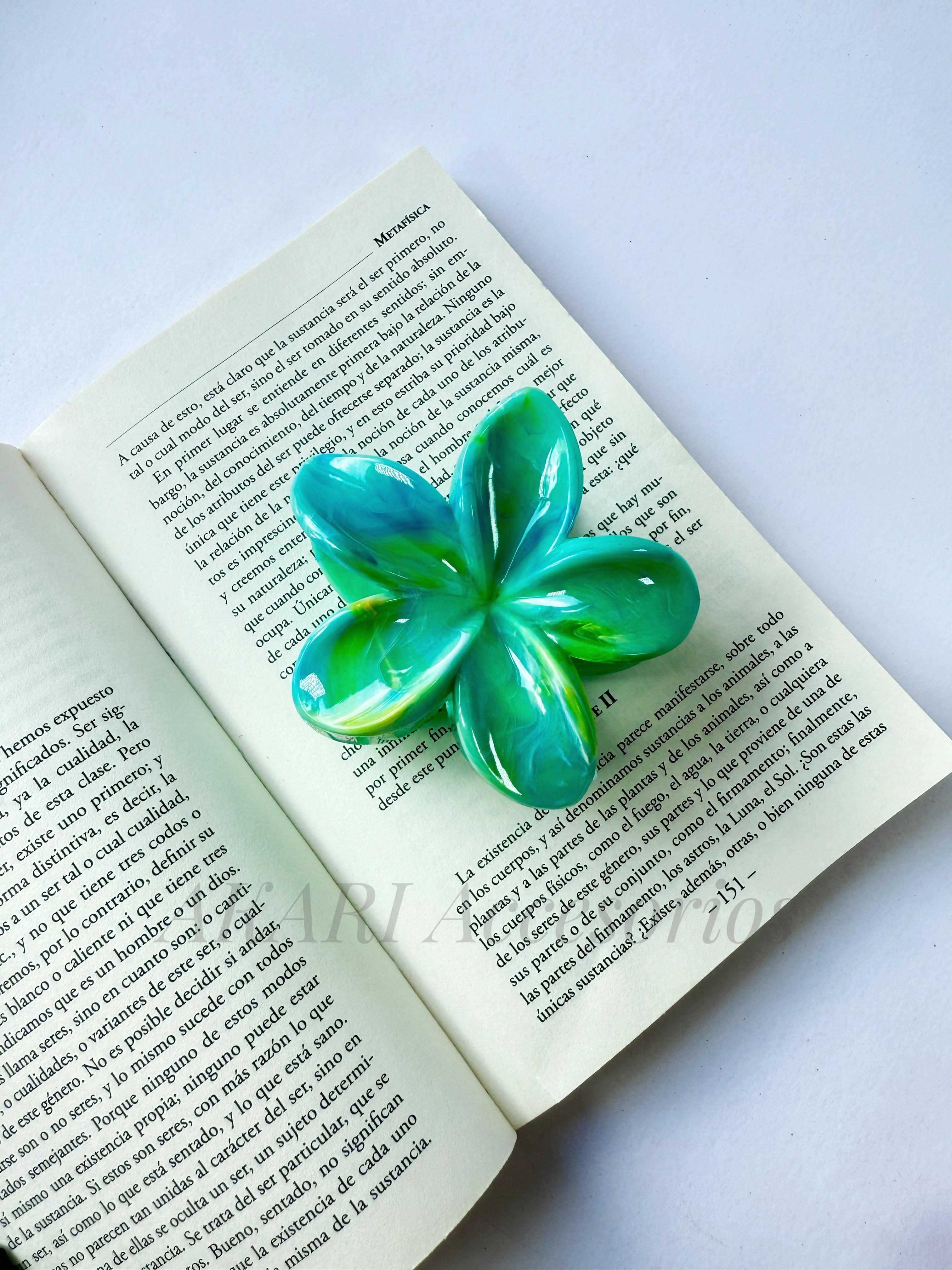 Pinzas de cabello de flor