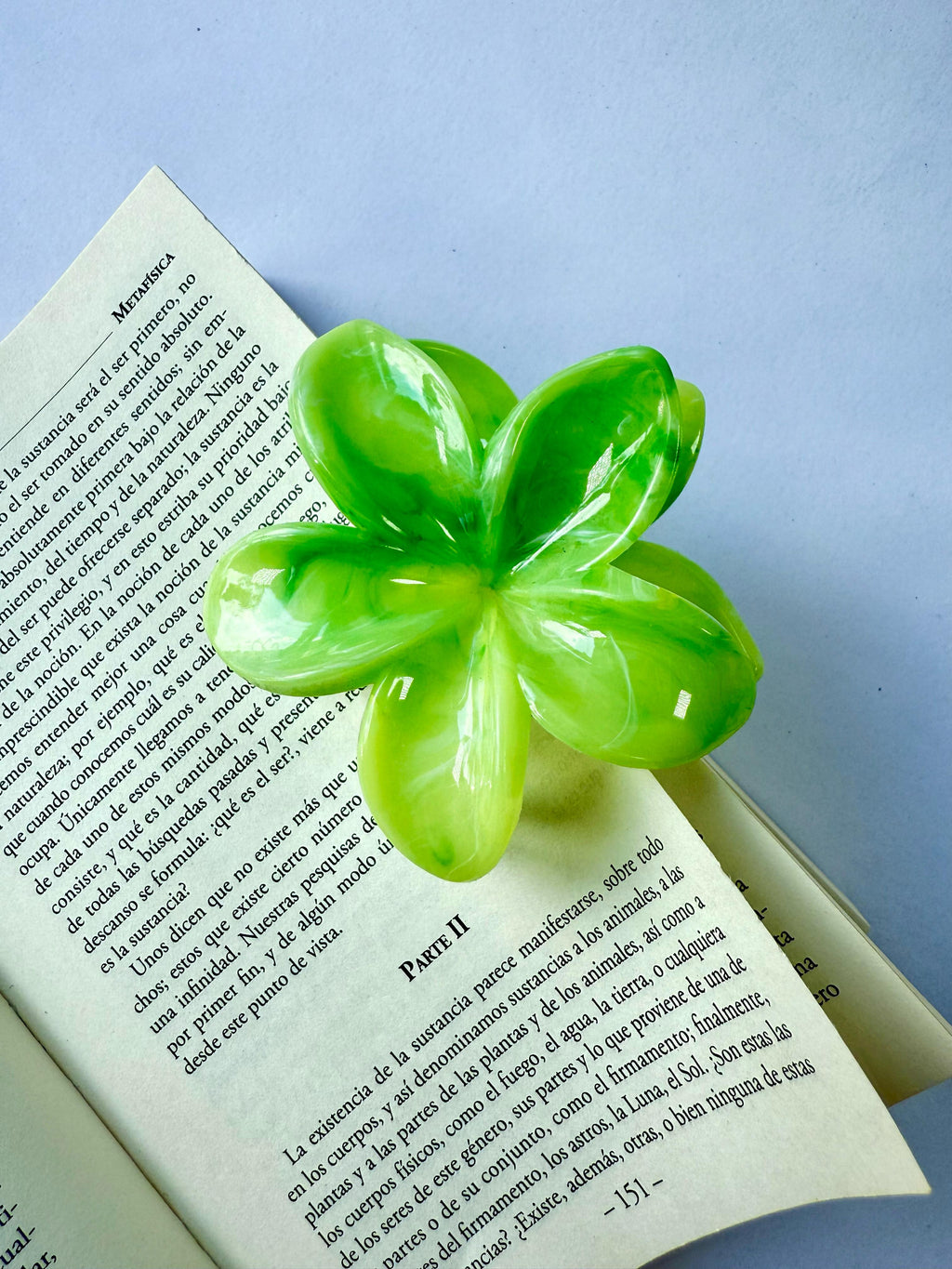 Pinzas de cabello de flor