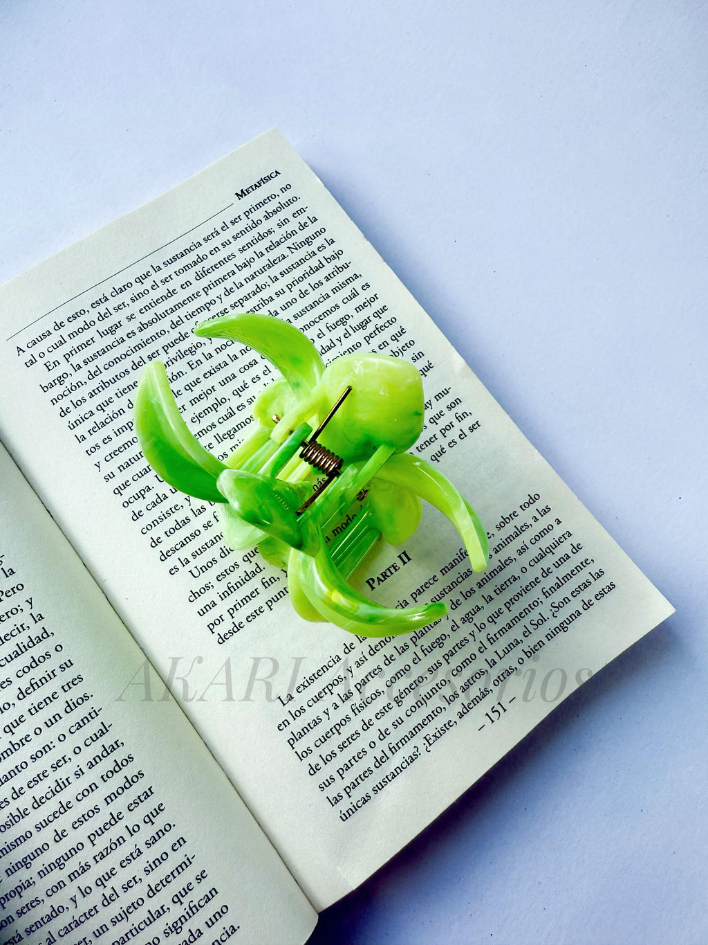 Pinzas de cabello de flor