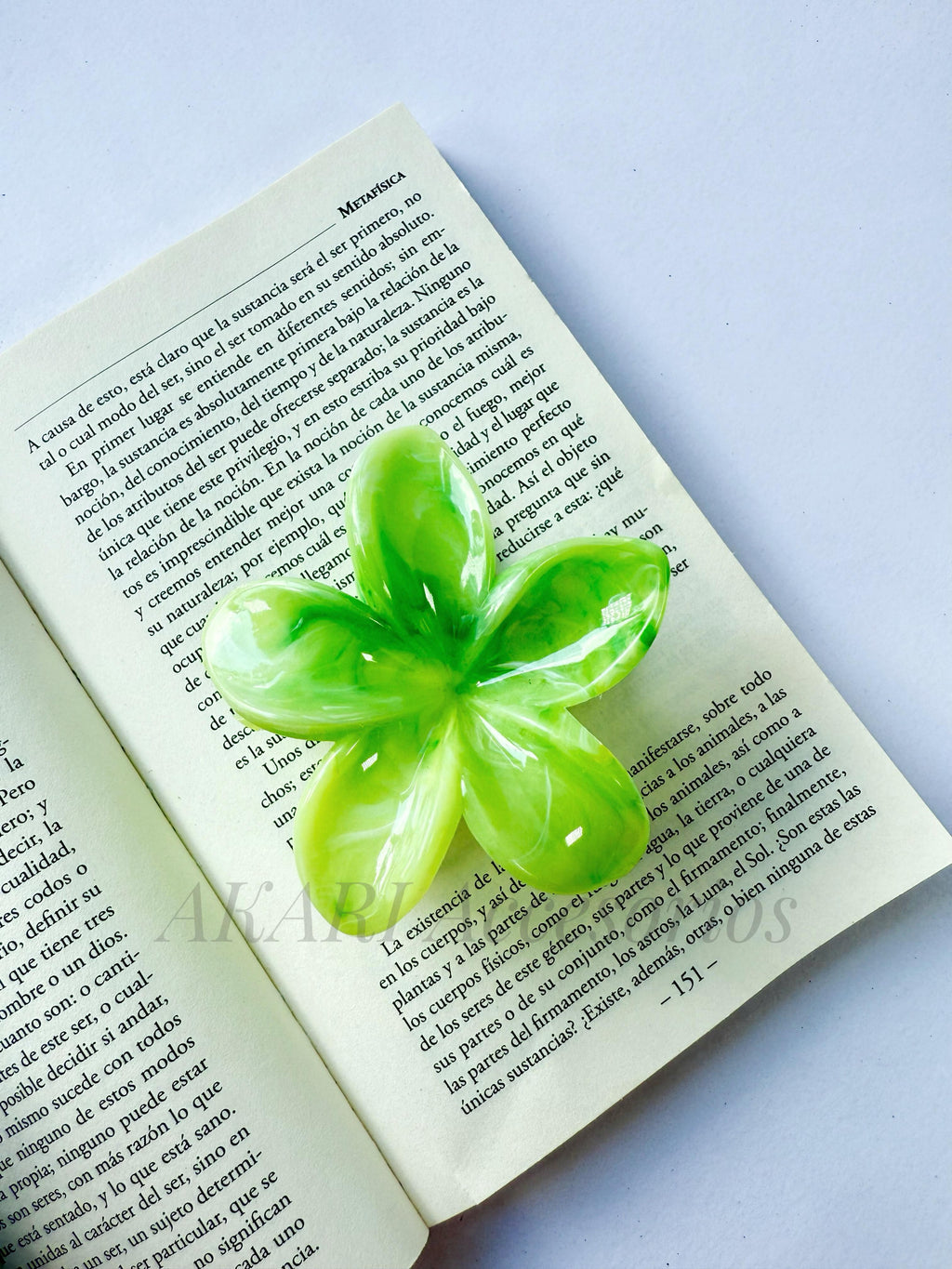 Pinzas de cabello de flor