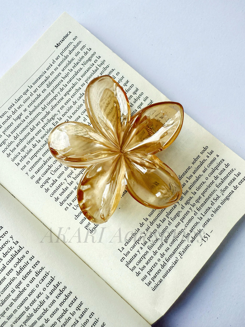 Pinzas para cabello de flor