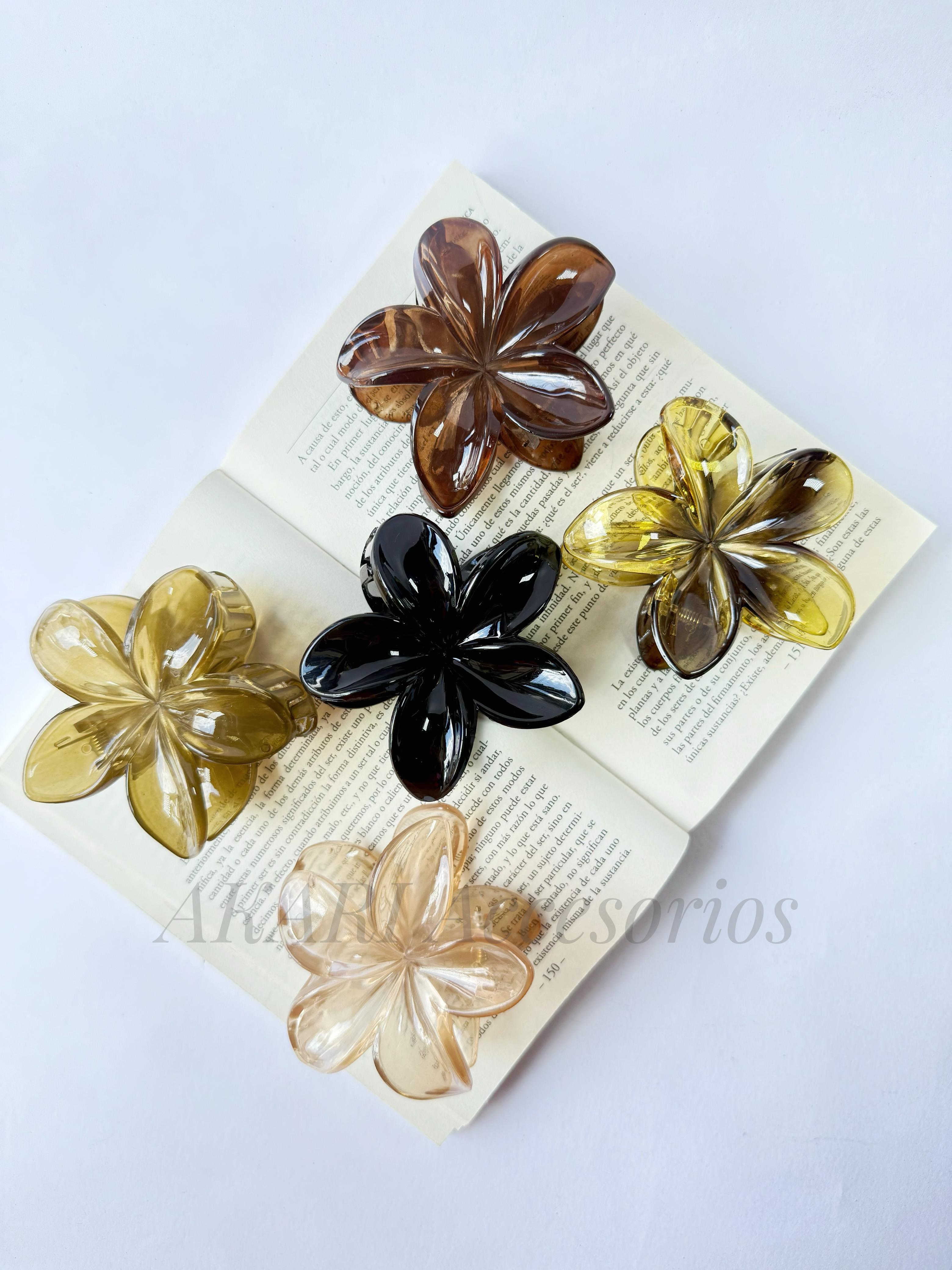 Pinzas para cabello de flor