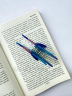 Pinza de cabello de pez azul