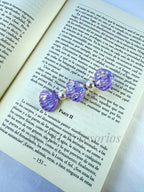 Broche de cabello violeta de formas