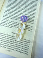 Broche de cabello violeta de formas