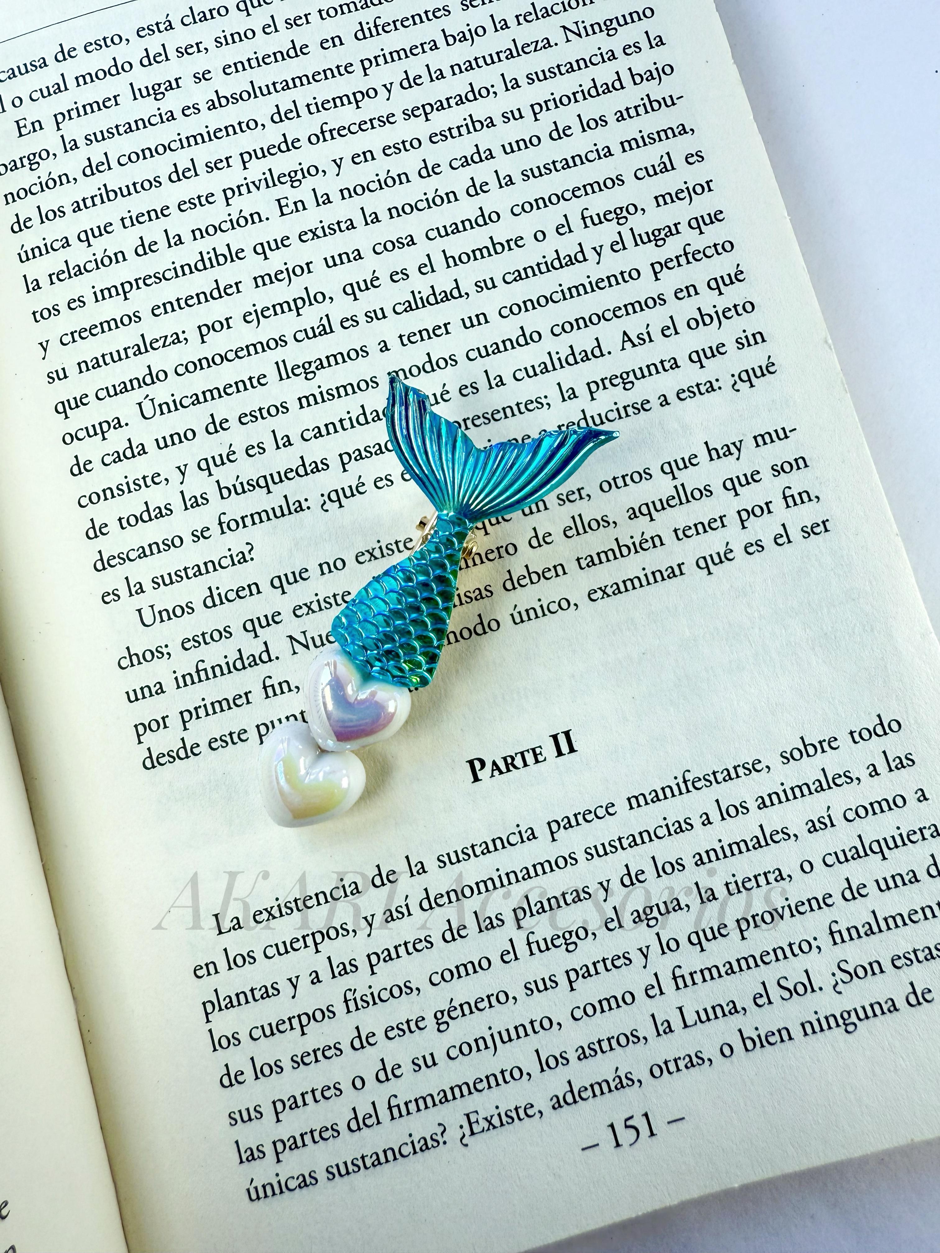 Broche de cabello azul de formas