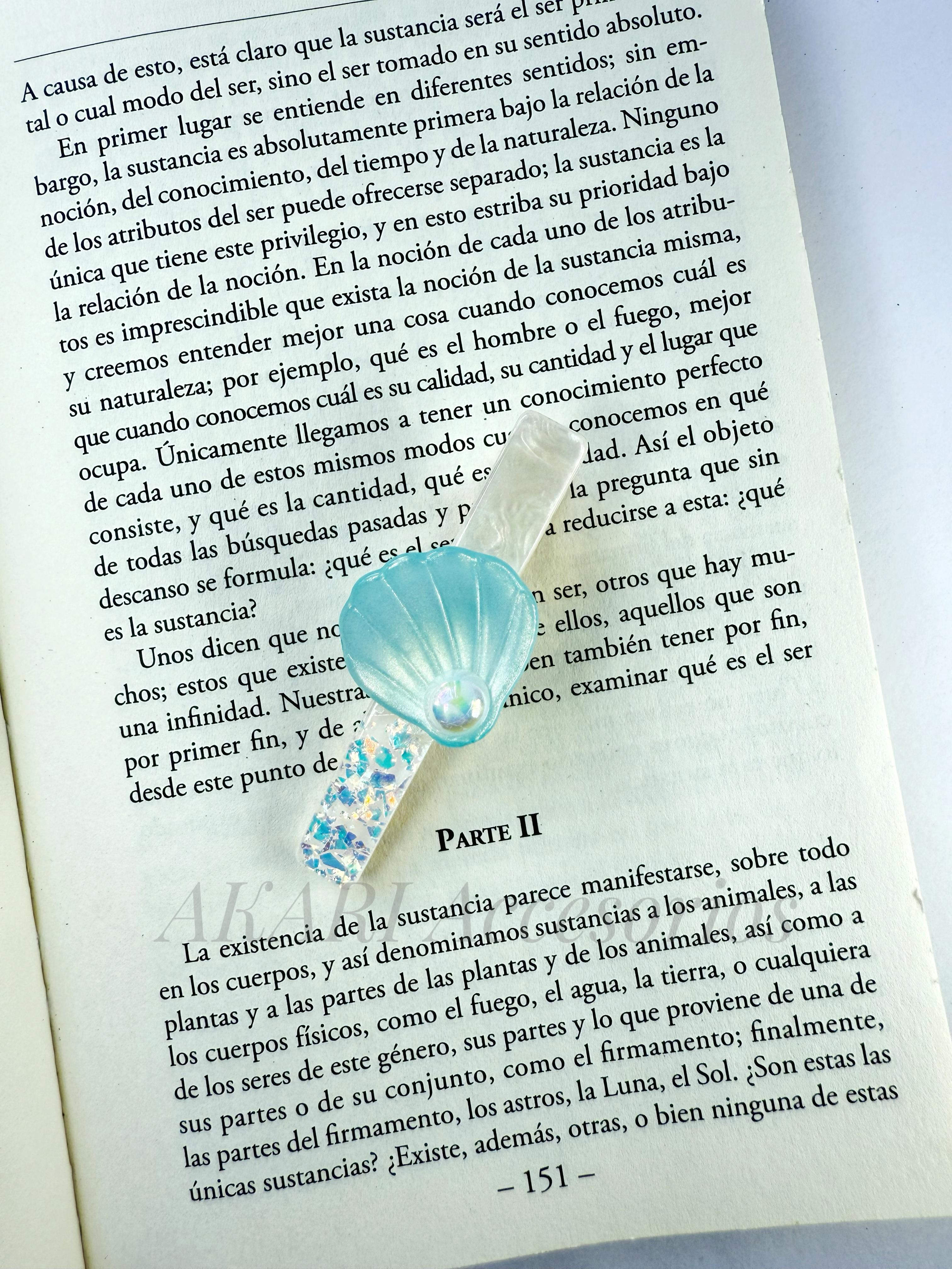 Broche de cabello azul de formas