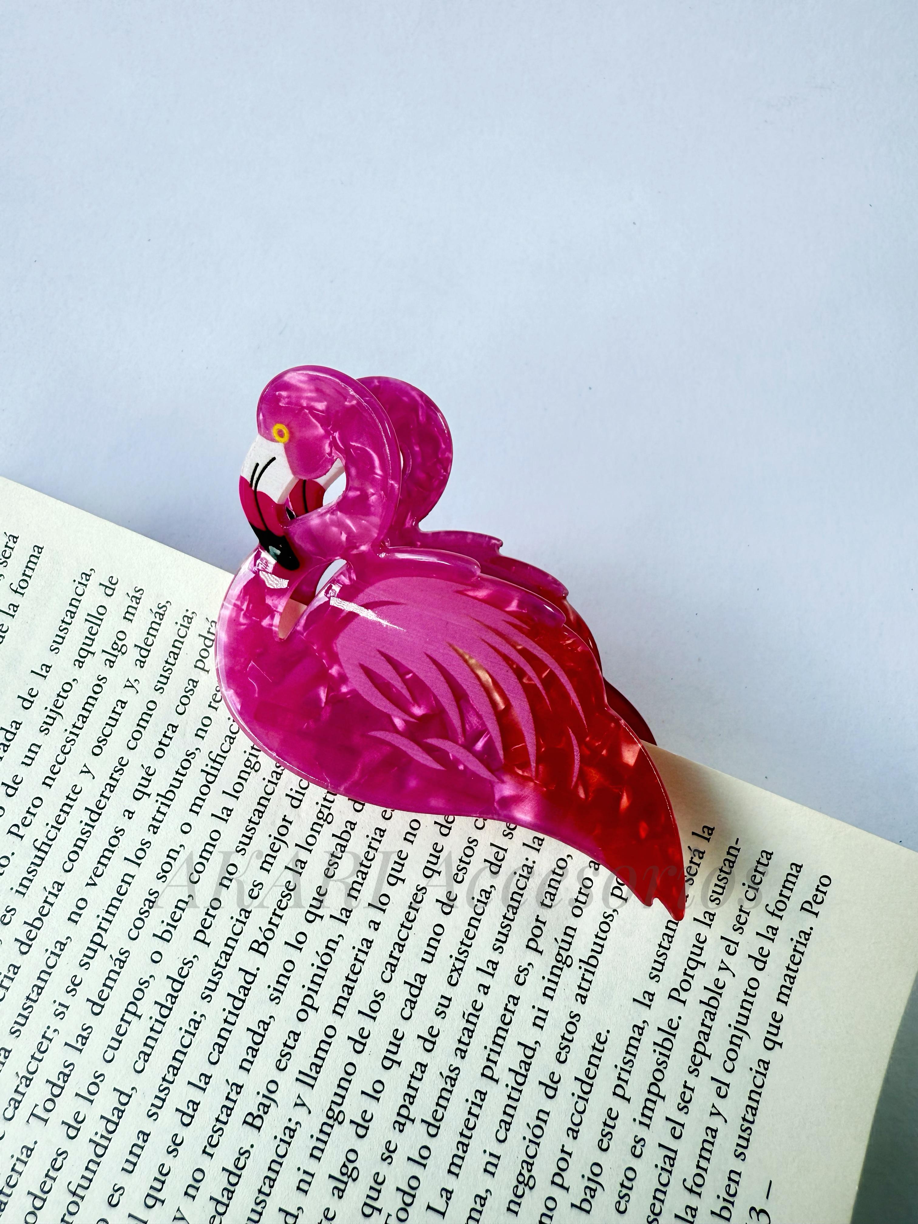 Pinza de cabello de flamenco