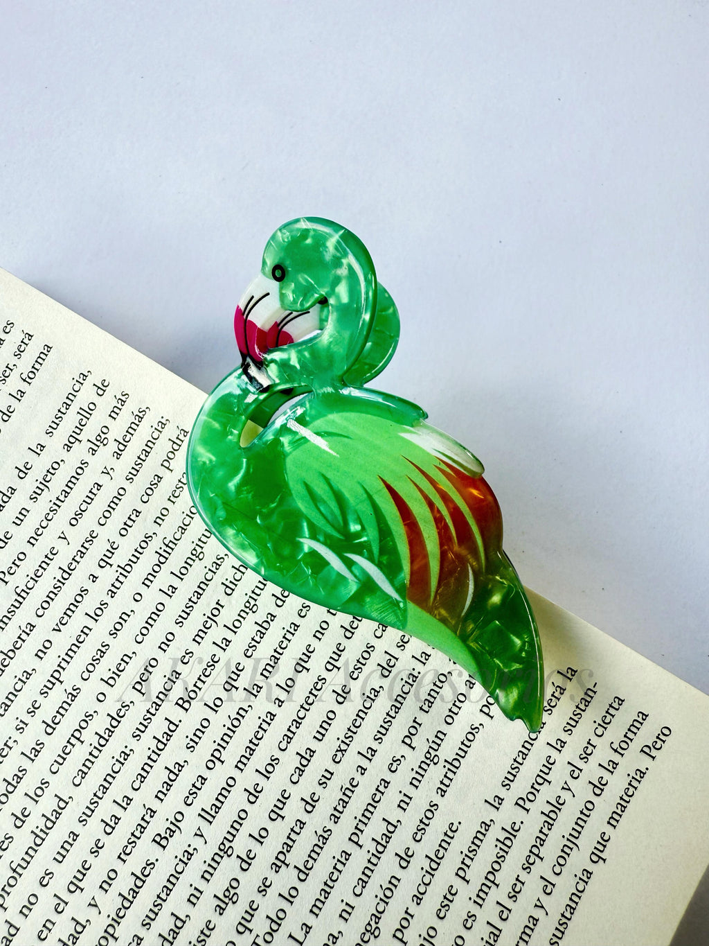 Pinza de cabello de flamenco