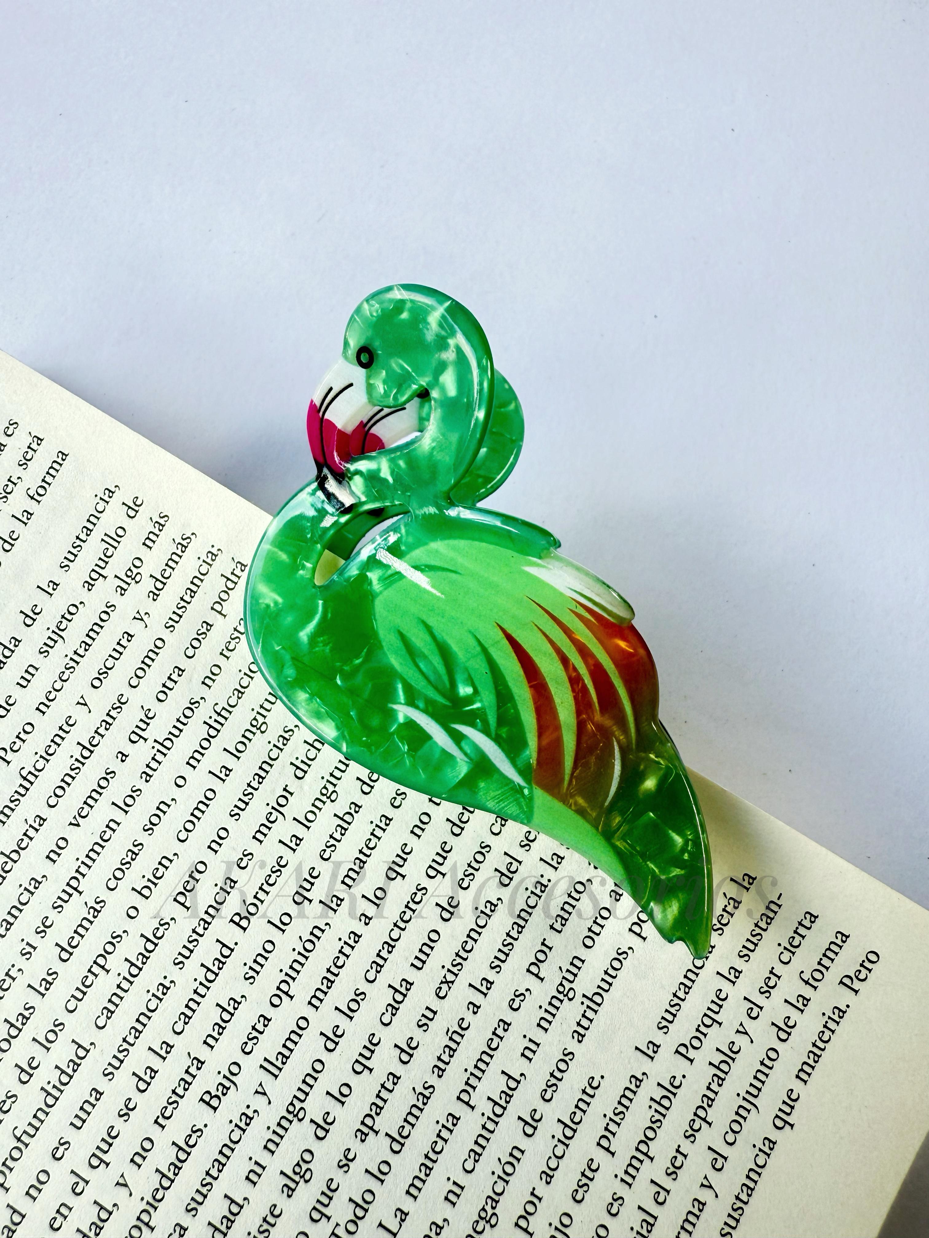 Pinza de cabello de flamenco