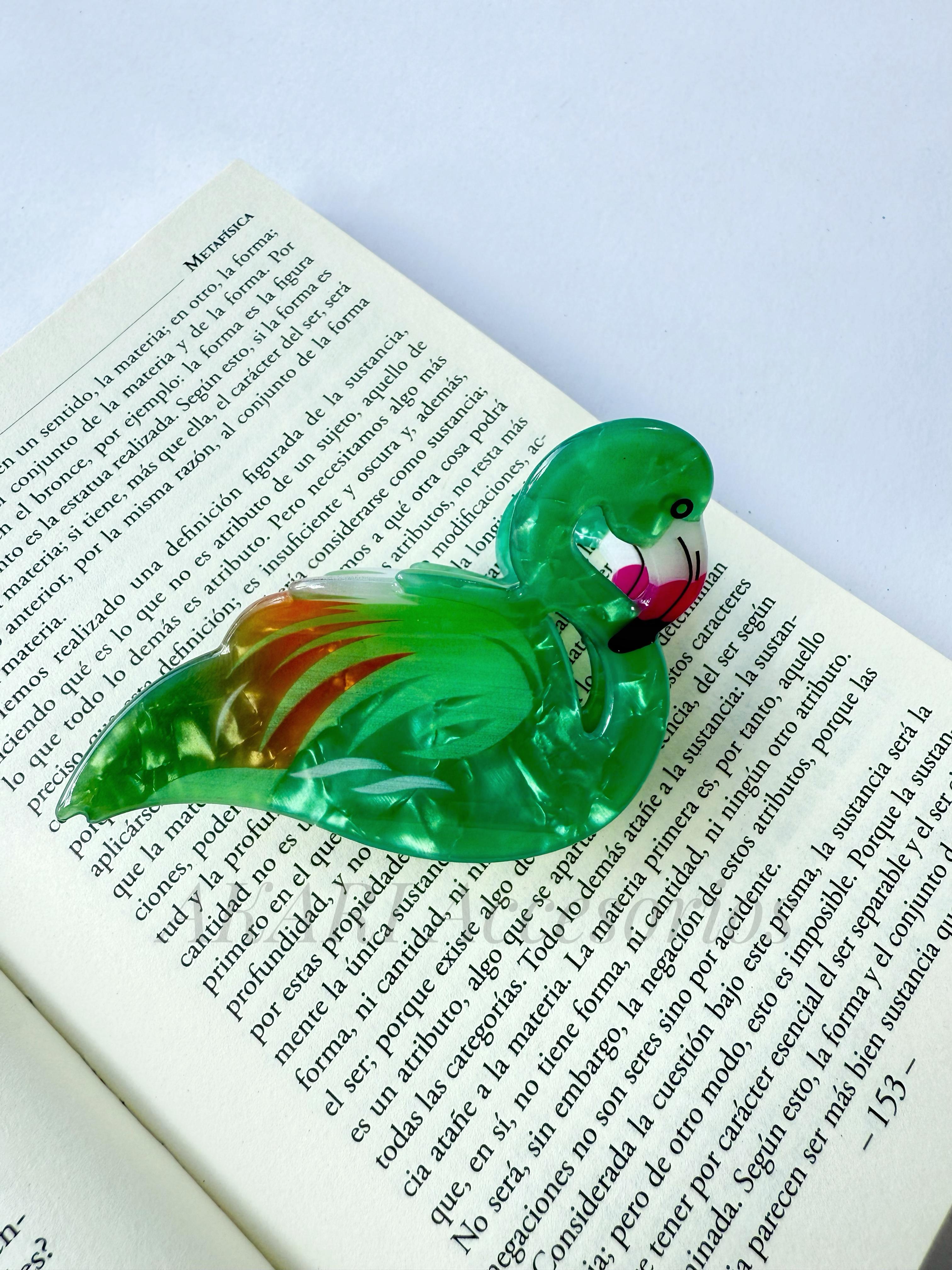 Pinza de cabello de flamenco