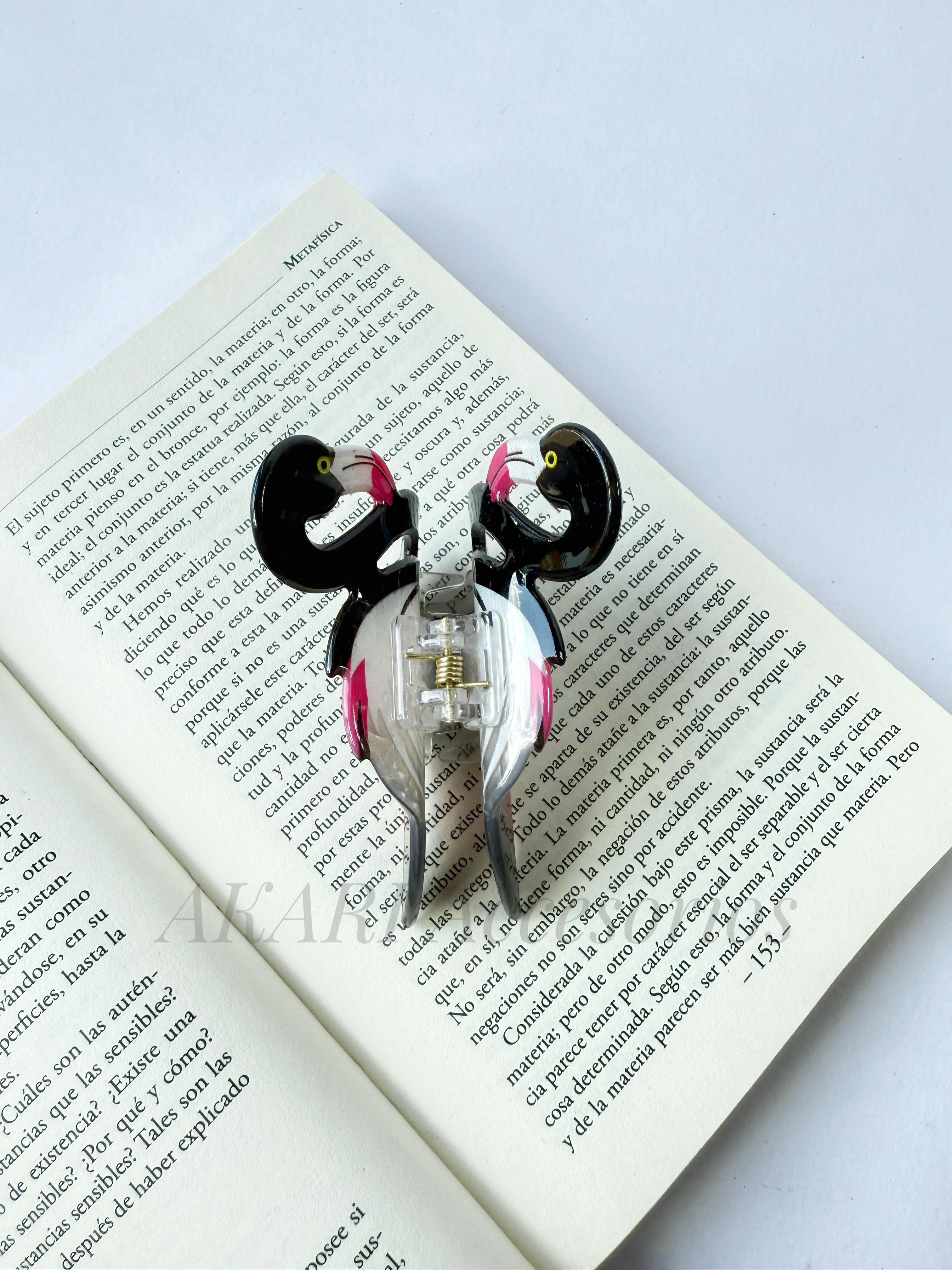 Pinza de cabello de flamenco