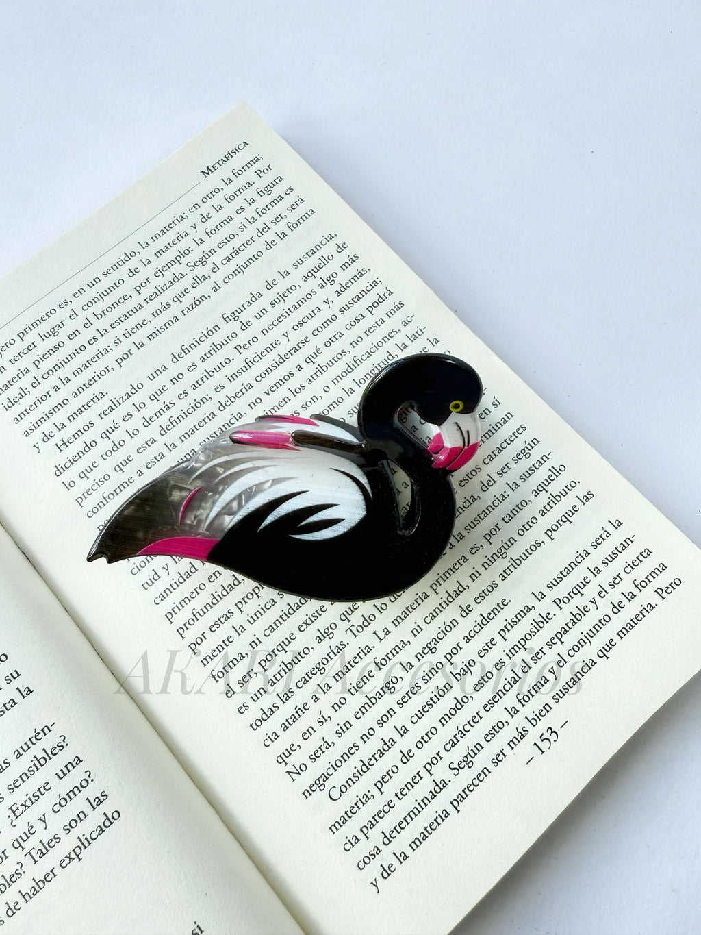 Pinza de cabello de flamenco