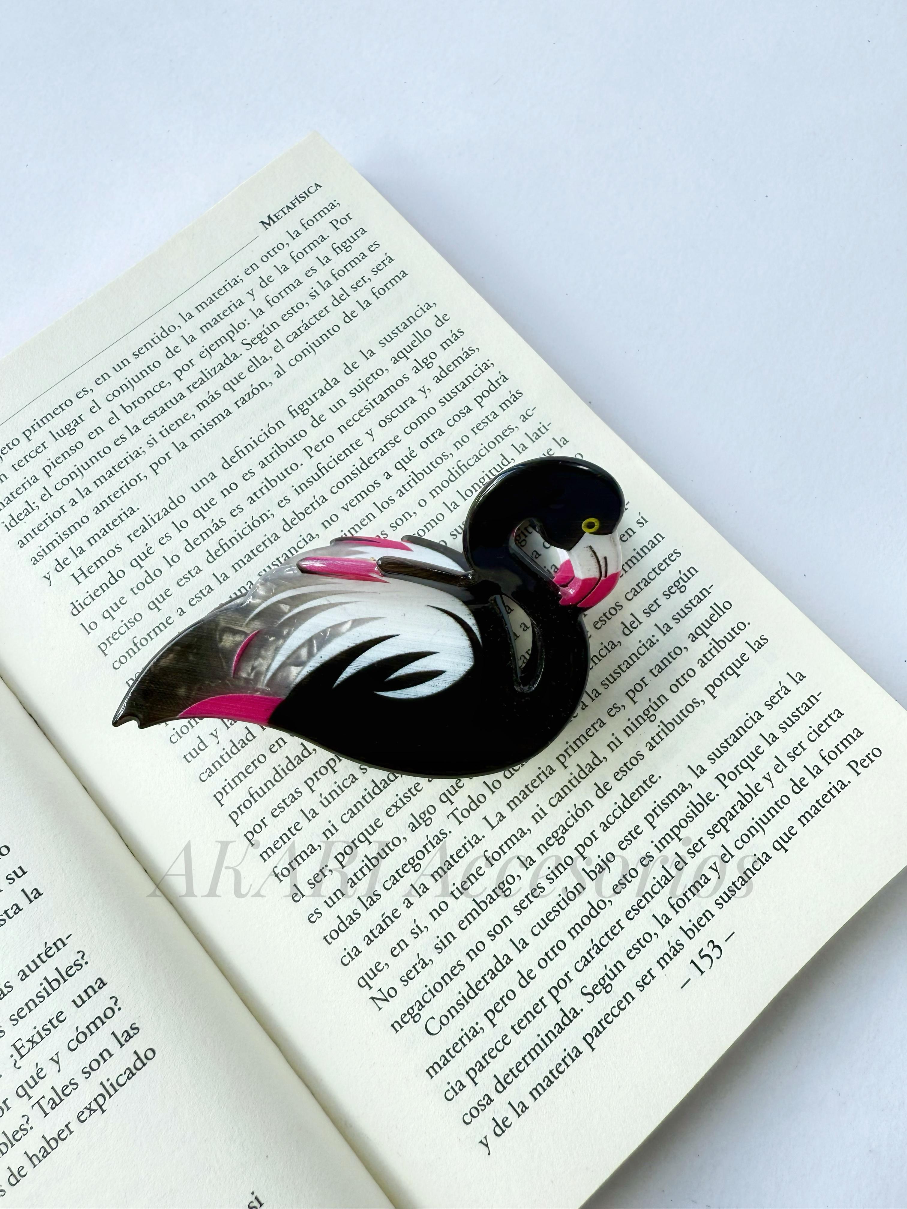 Pinza de cabello de flamenco