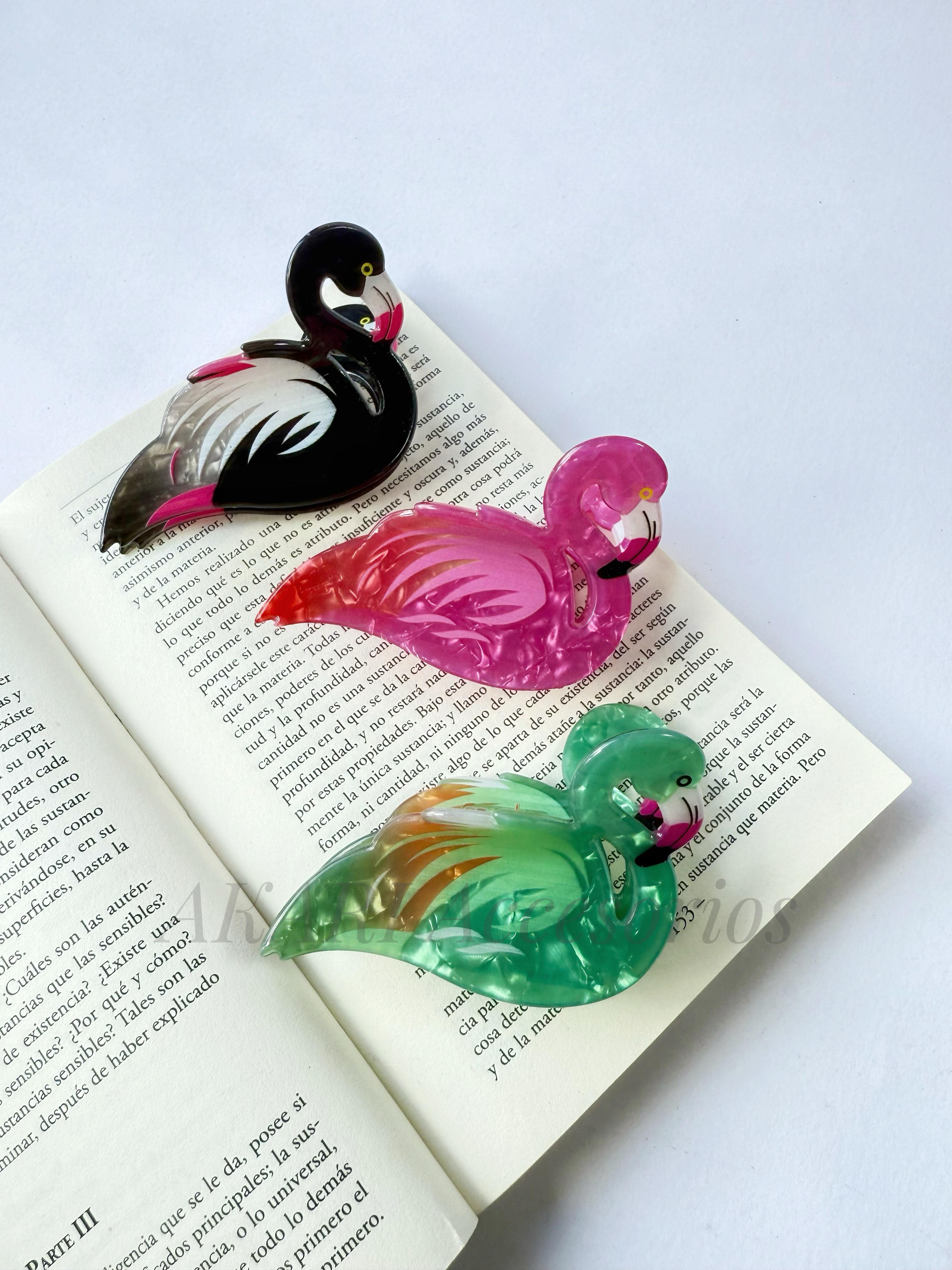 Pinza de cabello de flamenco