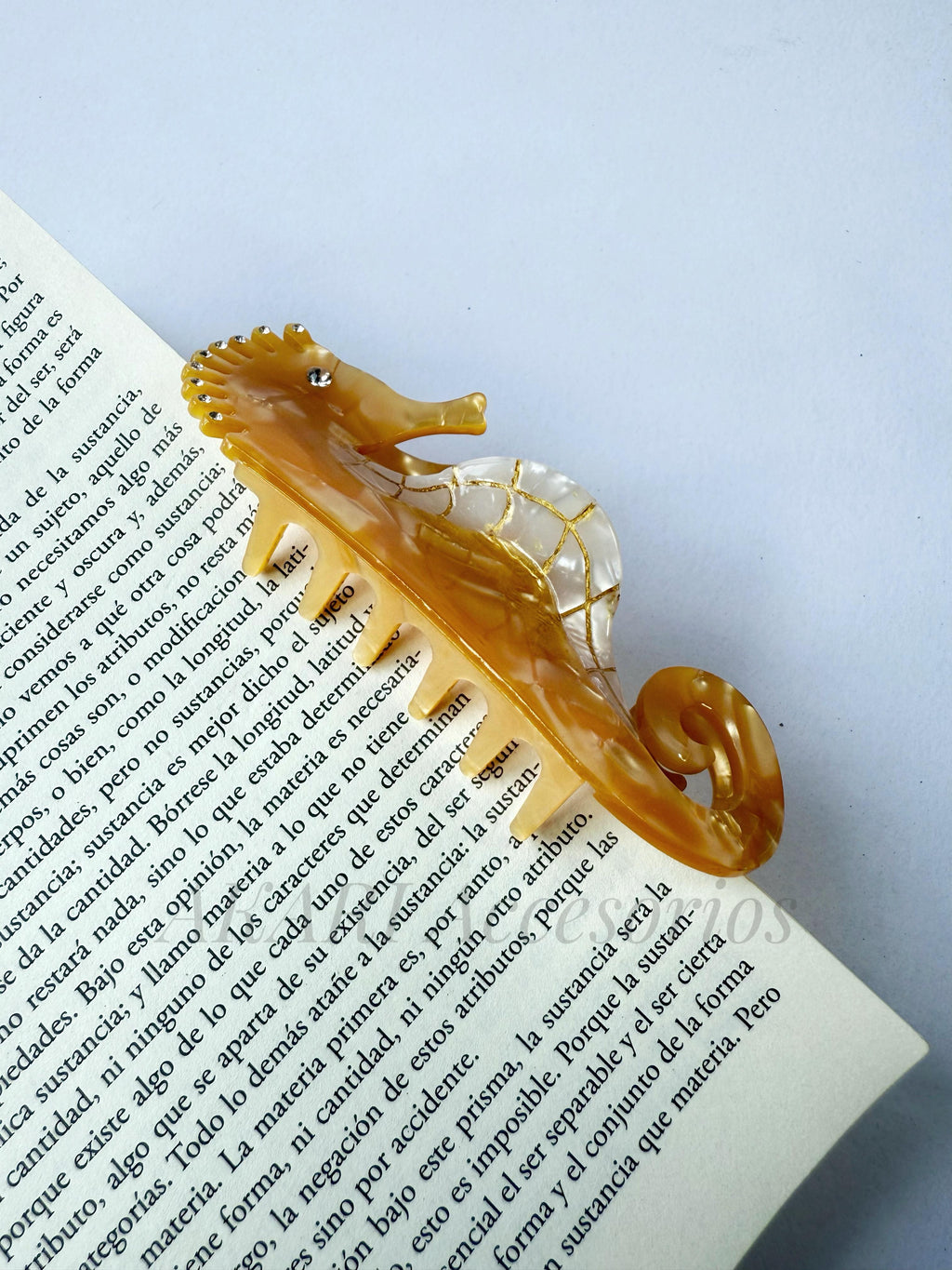 Pinzas de cabello de caballito de mar