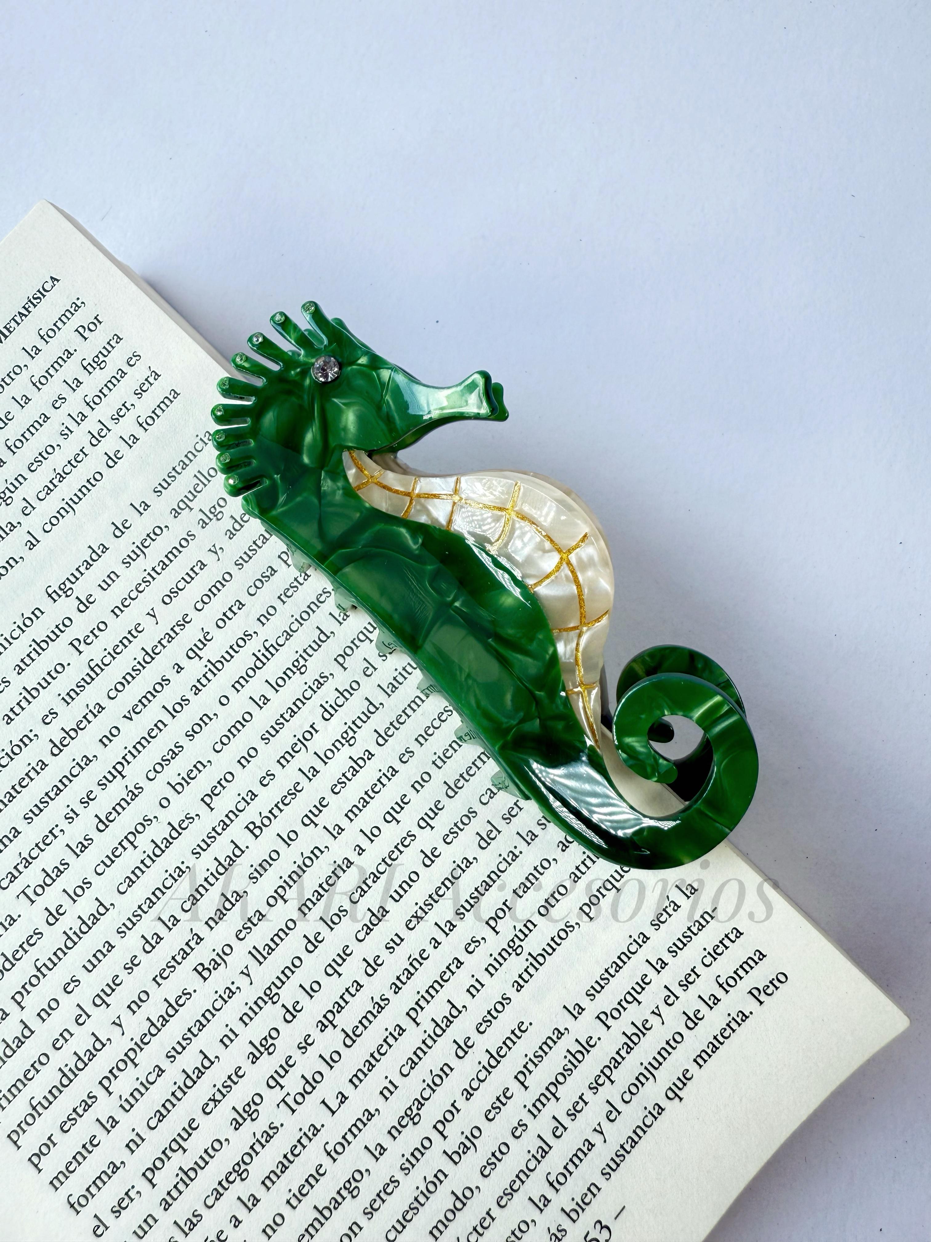 Pinzas de cabello de caballito de mar