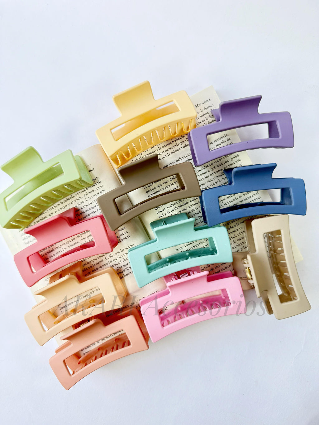 Pinzas de cabello color matte