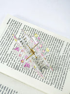 Pinzas de cabellos transparente de estampado