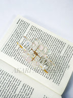 Pinzas de cabellos transparente de estampado