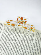 Pinzas de cabellos transparente de estampado