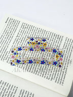 Pinzas de cabellos transparente de estampado