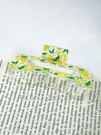 Pinzas de cabellos transparente de estampado