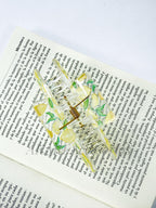 Pinzas de cabellos transparente de estampado