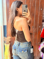 Bodysuit asimétrico con Abertura