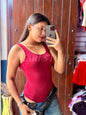 BodySuit Dalila rojo vino