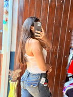 Bodysuit asimétrico con Abertura