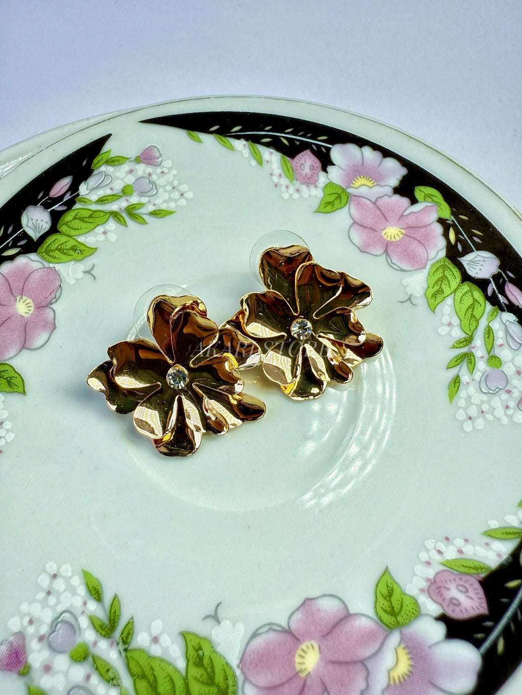 Aretes con Flores en Capas