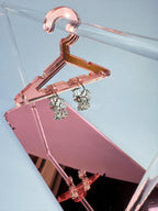 Aretes aro con flores