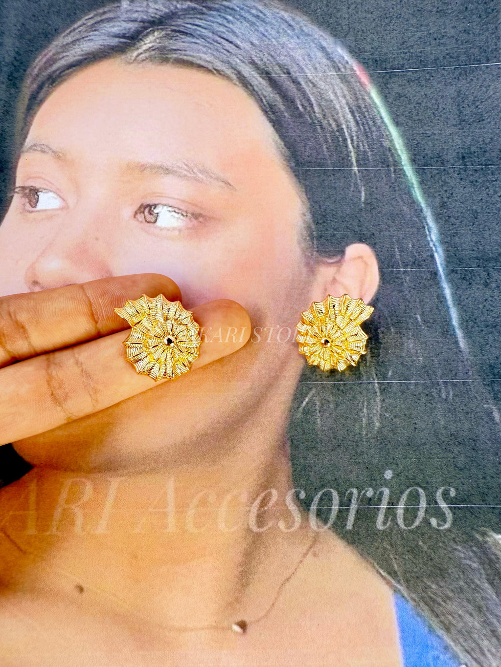 Aretes de Concha Marina