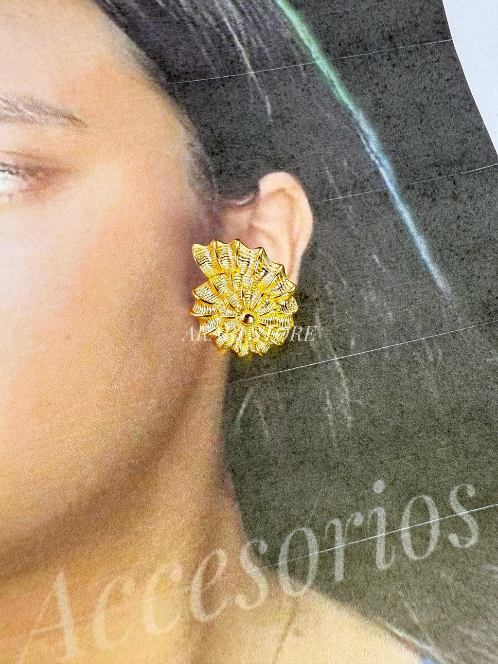 Aretes de Concha Marina
