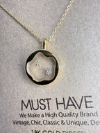 Cadena con Dije de Moneda de Mini Cielo Estrellado