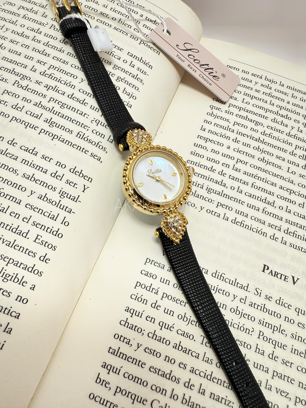 Reloj correa de cuerina