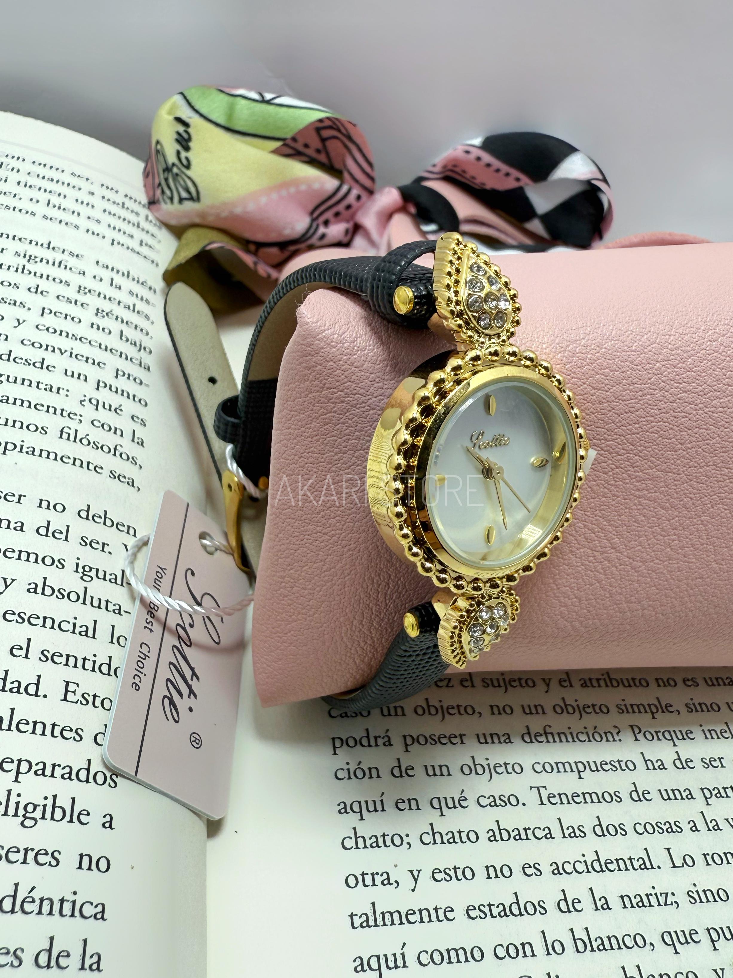 Reloj correa de cuerina