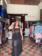 Vestido negro de tul