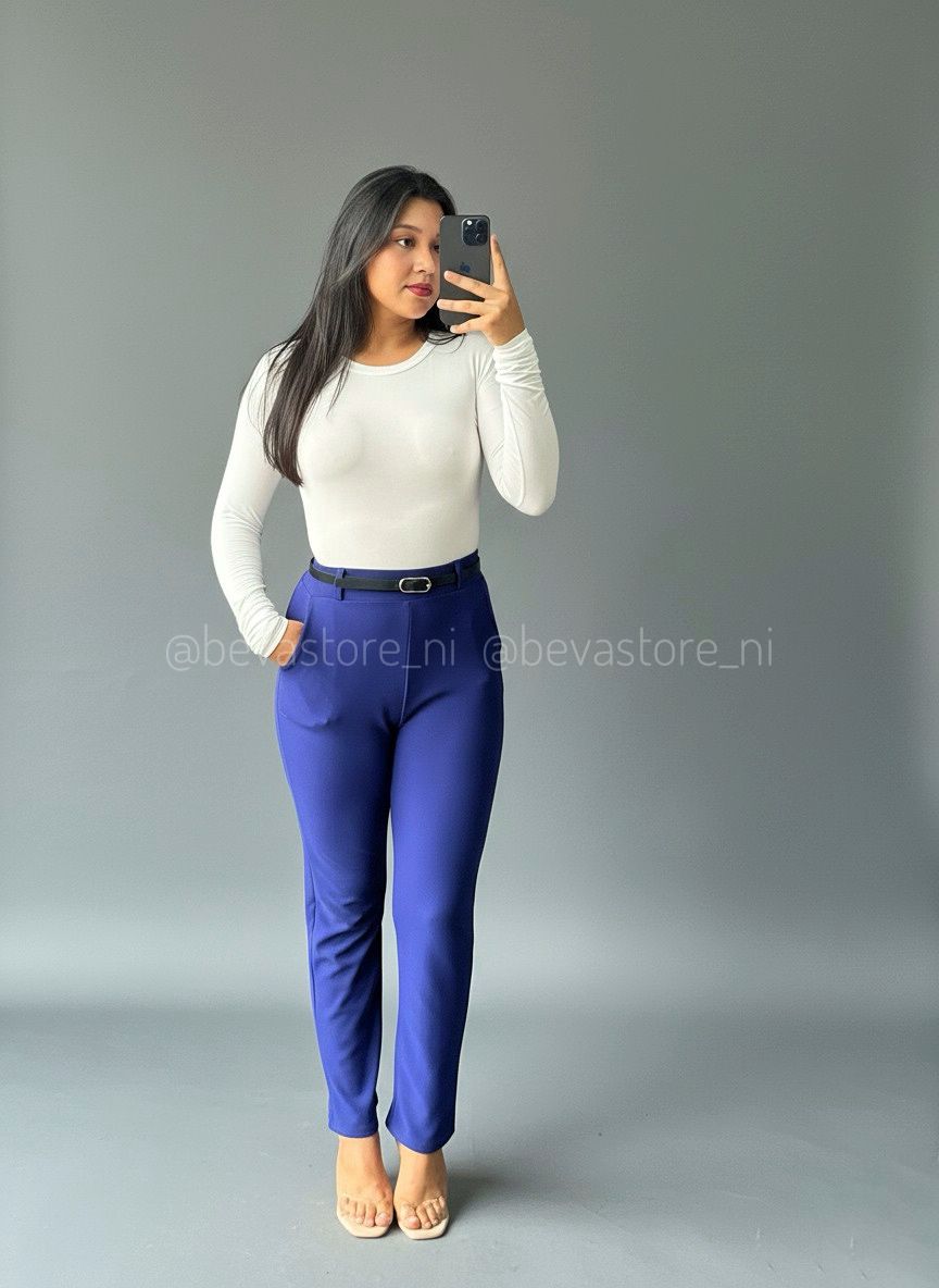 Looks BodySuit manga larga cuello redondo blanco