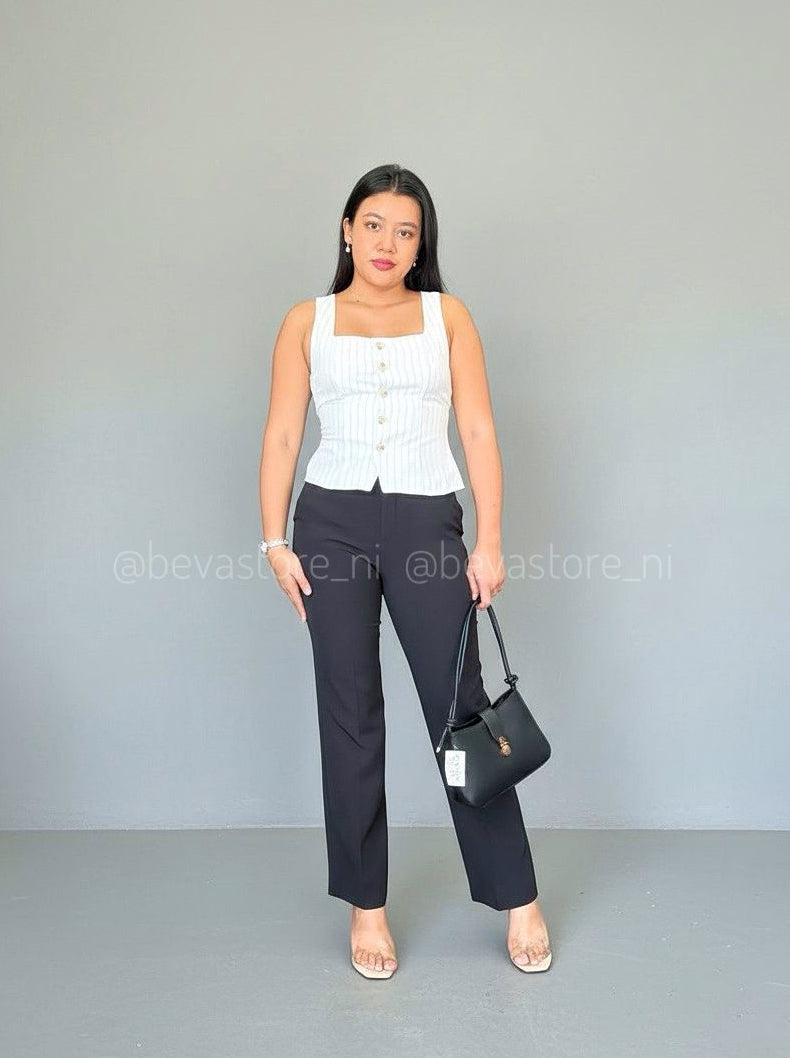 Pantalón de vestir con fajón