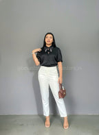 Looks pantalón de pinzas blanco