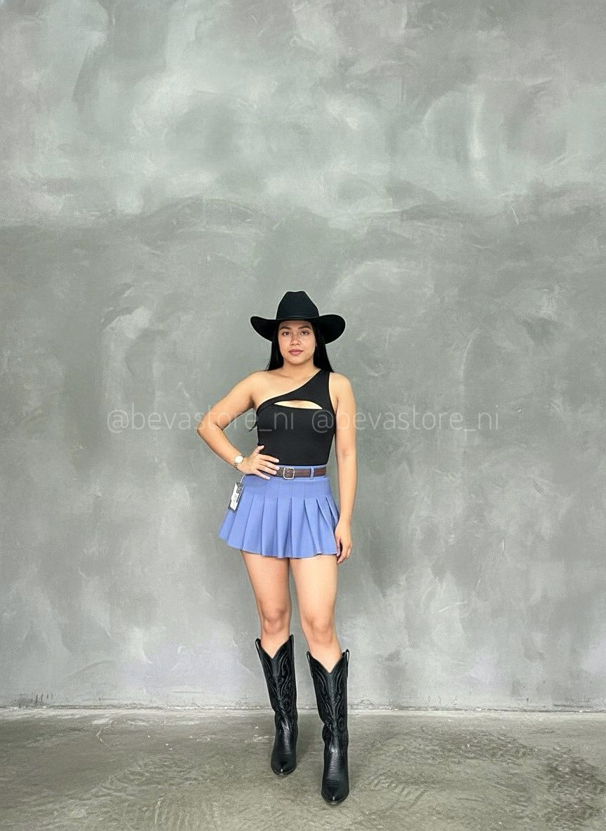 Looks BodySuit asimétrico negro