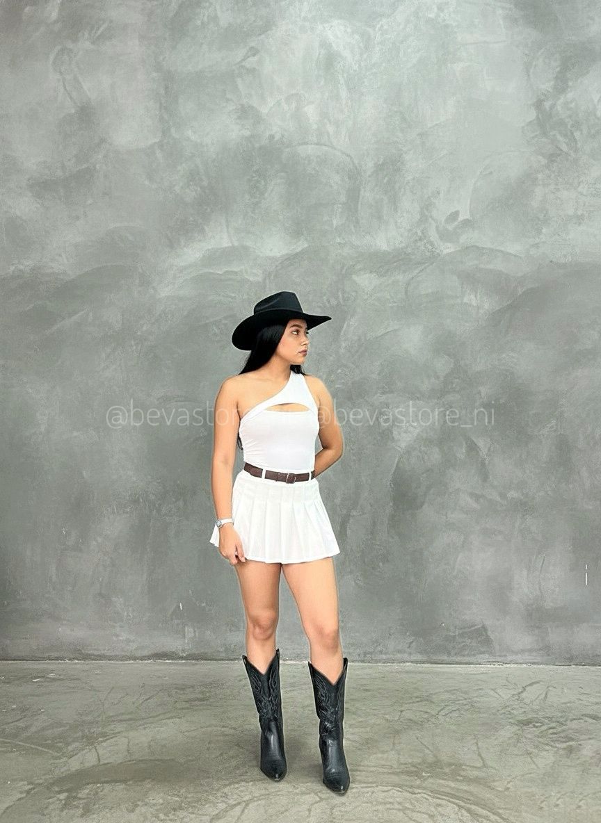 Looks BodySuit asimétrico blanco