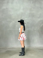 Looks falda mini floral