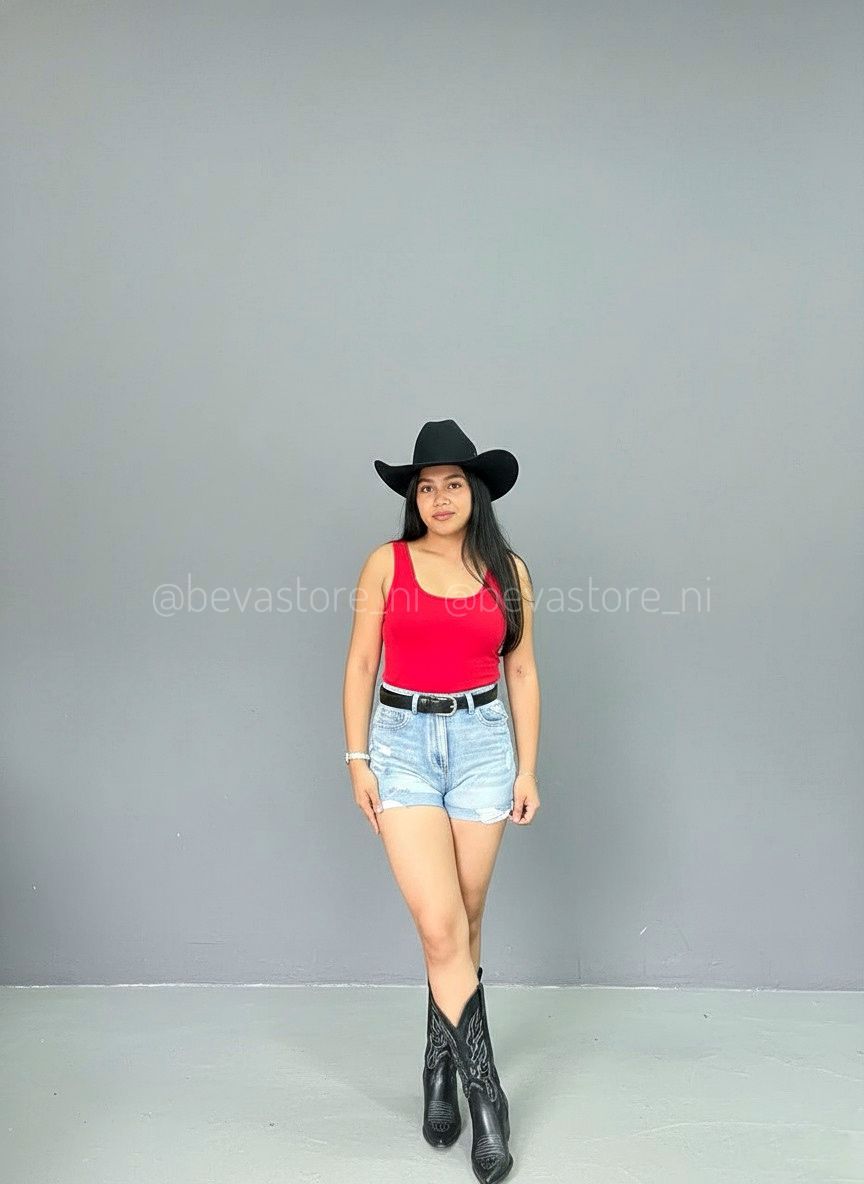 Looks BodySuit sin mangas rojo