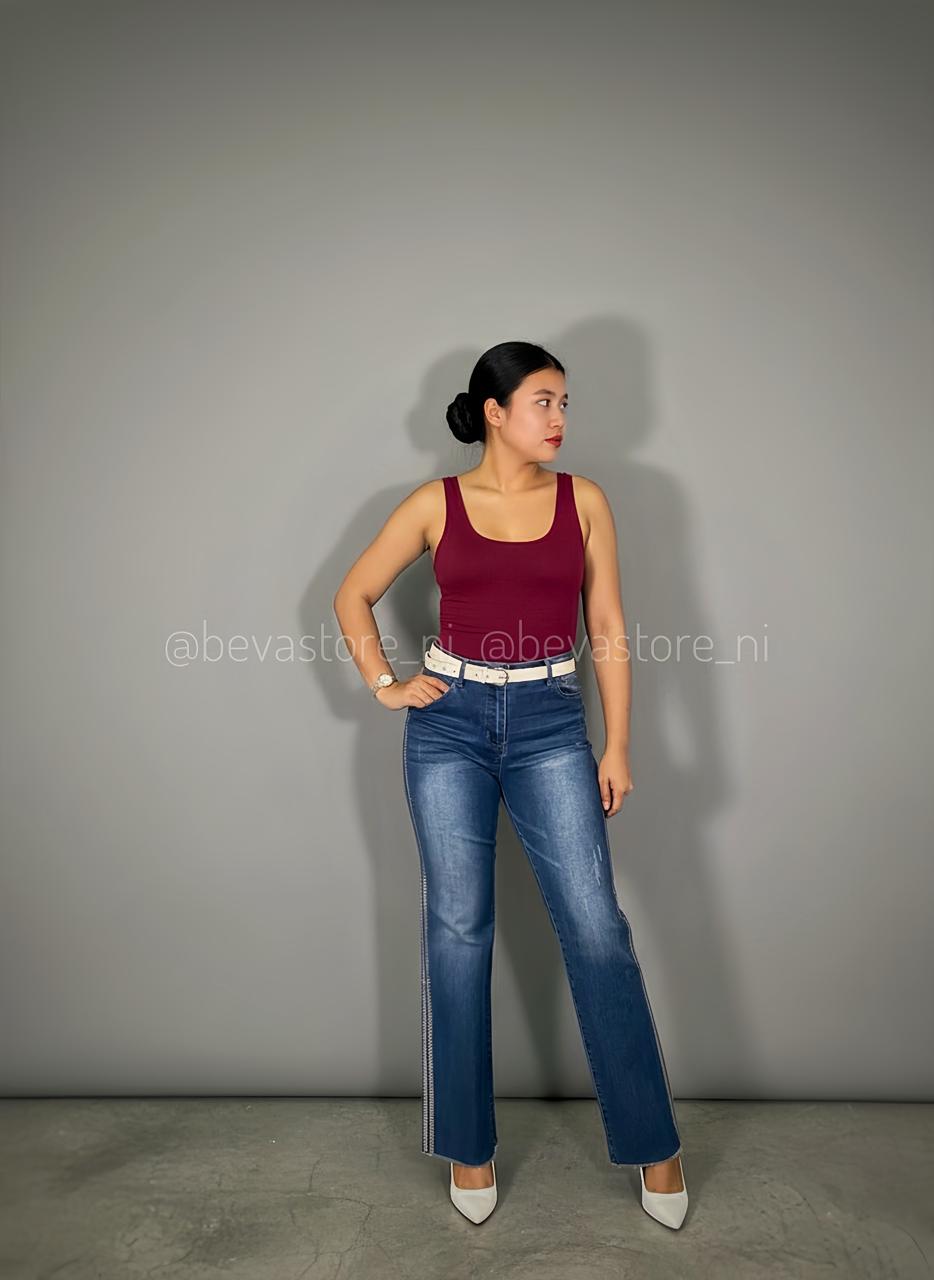 Looks bodySuit sin mangas rojo vino