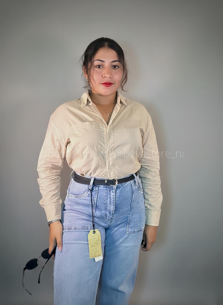 Camisa manga larga oversize