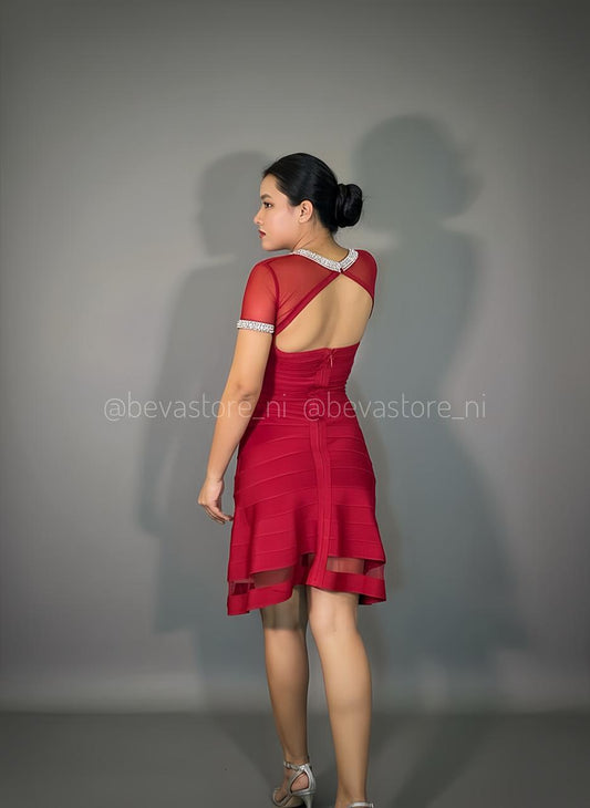 Vestido Fernanda rojo