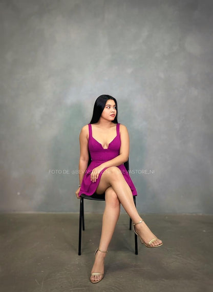 Vestido Brisa rosado fucsia